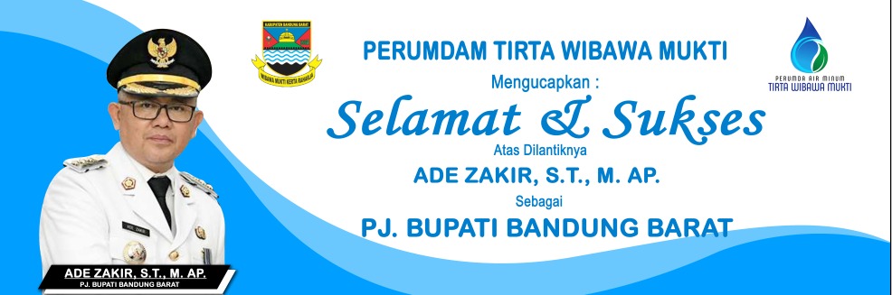 Perumda Tirta Wibawa Mukti Mengucapkan Selamat Atas Dilantiknya PJ Bupati Kabupaten Bandung Barat Bapak Ade Zakir, S.T., M. AP.