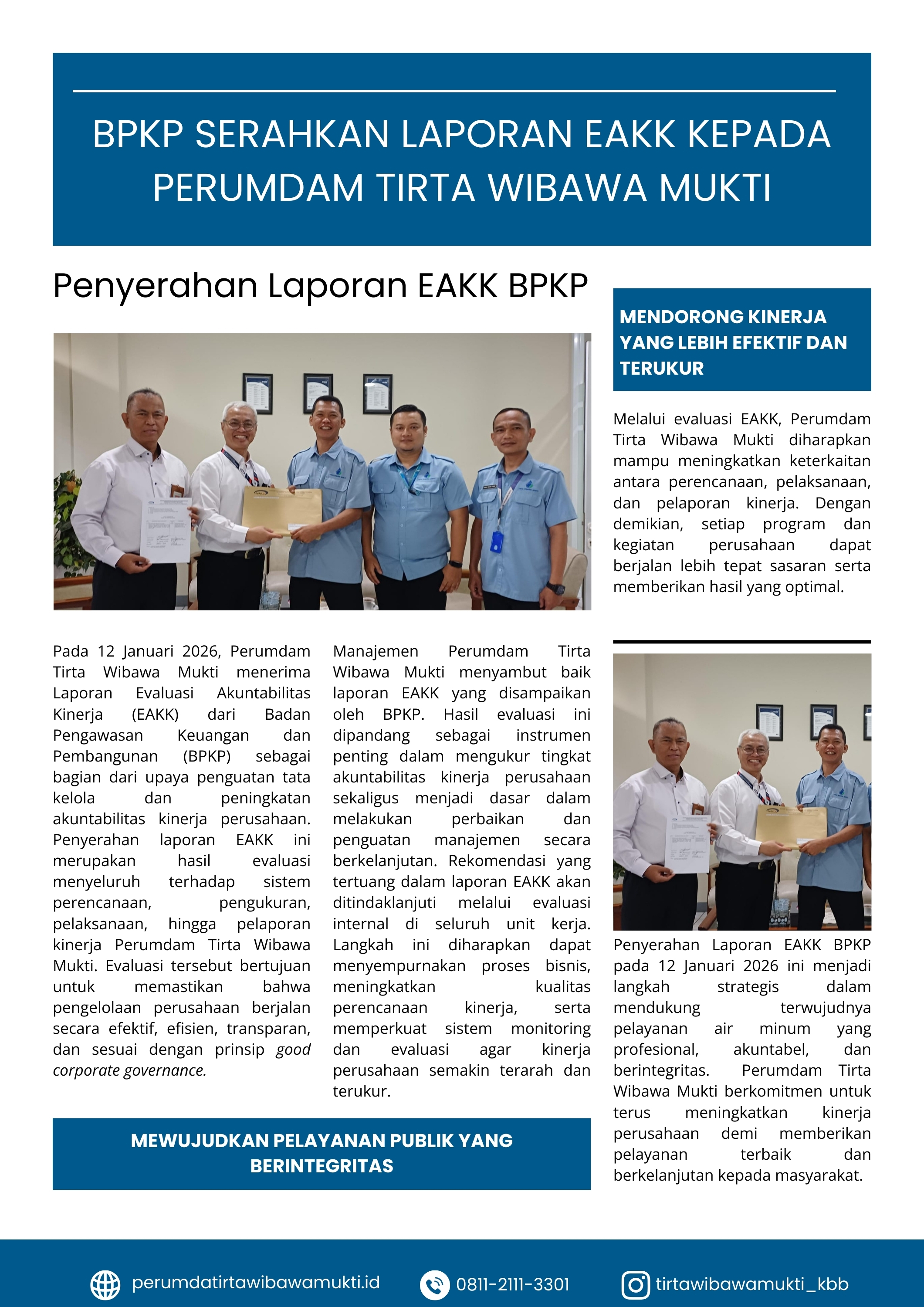 Penyerahan Laporan EAKK BPKP